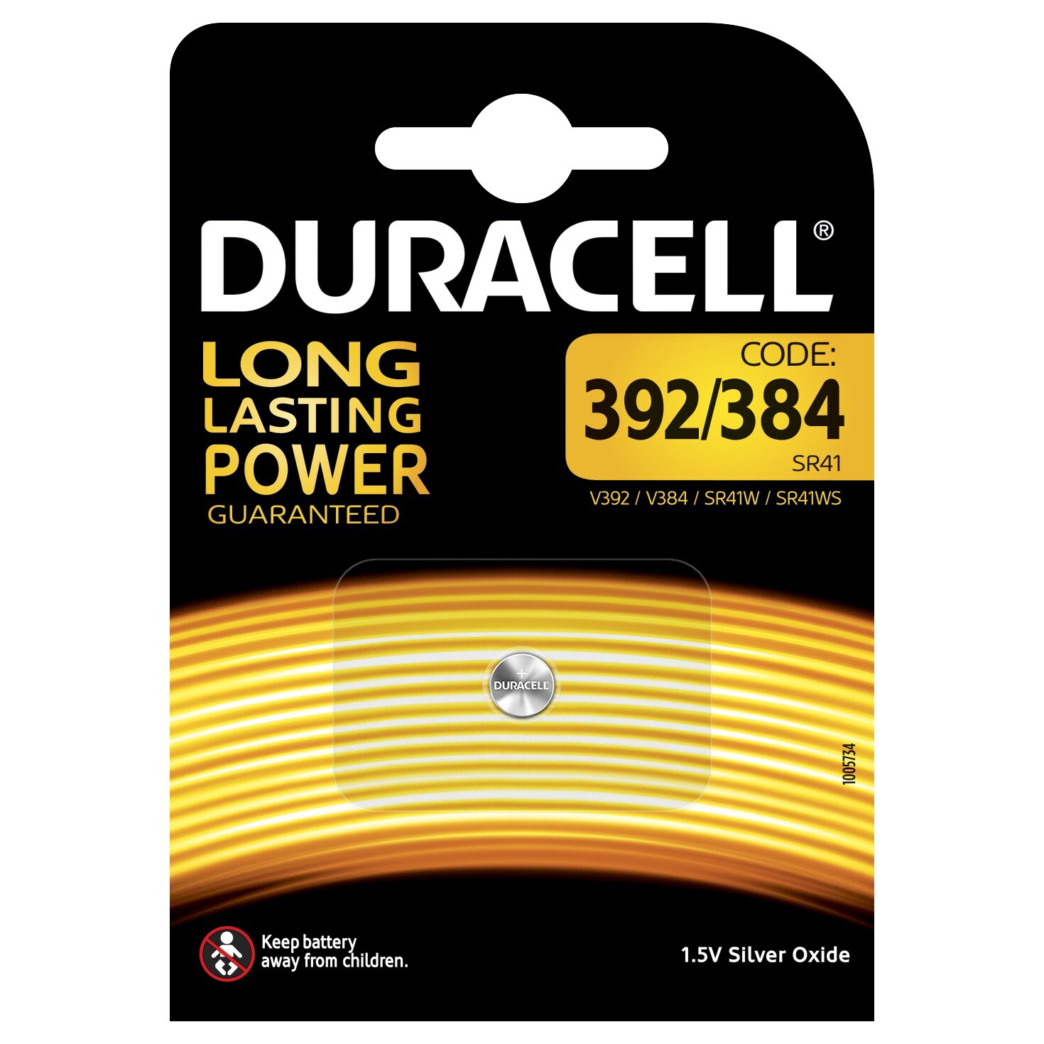 Duracell urbatteri 384/392 thumbnail
