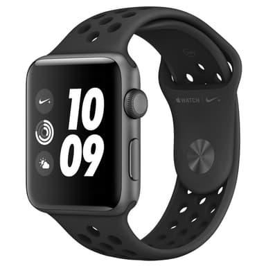Apple Watch Series 3 Nike+ 42 mm (antracit/sort rem) Apple Watch Series 3 Nike+ 42 mm (antracit/sort rem)