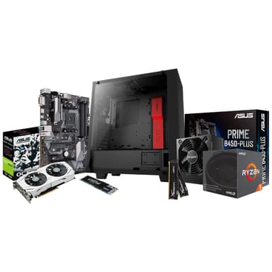 Edge DIY gaming desktopkit (AMD/1060) Stationær PC Elgiganten