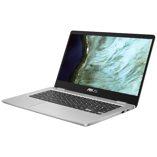 Asus Chromebook C423 14" HD bærbar computer (sølv/sort)