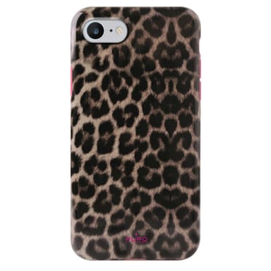 Puro iPhone 6s/7/8 stødsikkert cover (pink/leopard)