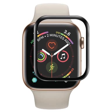 Panzer Curved Silicate skærmbeskytter Back Apple Watch 4 40mm (sort)