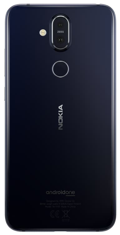 Nokia 8.1 smartphone (blå/sølv)