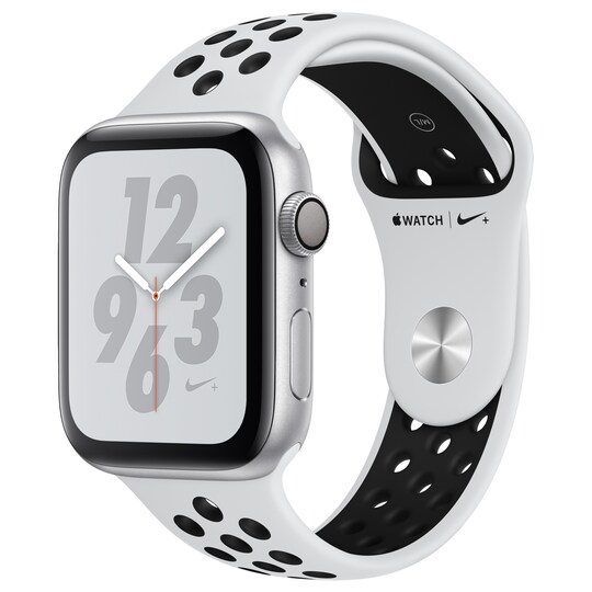 Apple Watch Series 4 Nike+ 44 mm (sølv alu/platin+black sort rem)