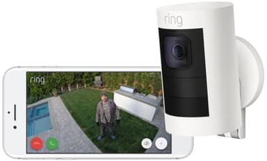 Ring Stick Up trådløst sikkerhedskamera (hvid)