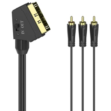 Hama video Scart - 3 x RCA kabel (1,5 m)