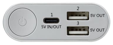 Goji powerbank 10.050 mAh (sølv)