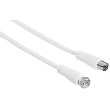 Hama satellitadapterkabel 90 dB (hvid/3 m)