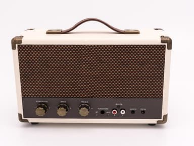 GPO WESTWOOD Bluetooth højttaler Hvid/Brun