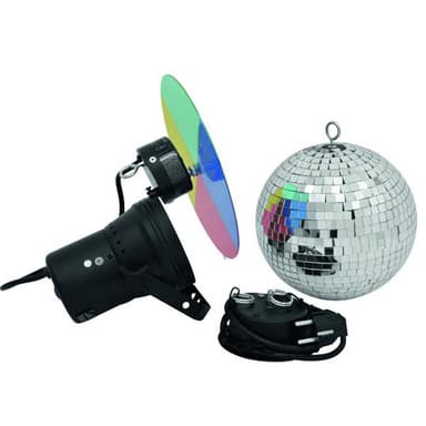 Komplet 20 cm spejlkugle sæt