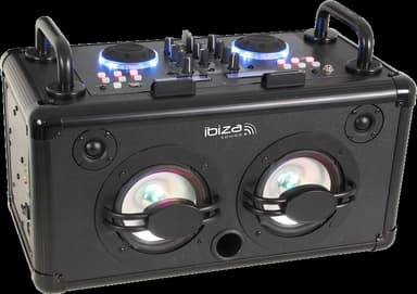 Ibiza dj boombox med bluetooth, 200w