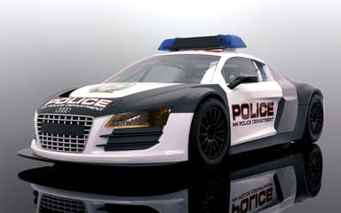 Scalextric audi r8 politibil