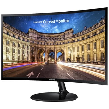 Samsung C24F390 23,5" buet skærm (sort)