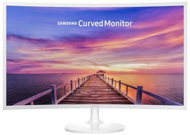 Samsung C32F391 32" buet skærm (hvid)