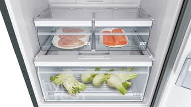 Siemens iQ300 kølefryseskab KG49NXX4A (sort/stål)