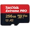 SanDisk MicroSDXC Extreme Pro 256 GB hukommelseskort