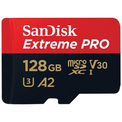SanDisk MicroSDXC Extreme Pro 128 GB hukommelseskort