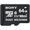 Sony Micro SD hukommelseskort 64 GB + adapter