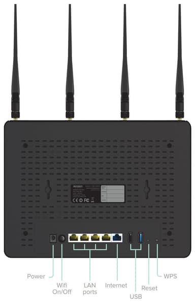 Jensen Lynx 9000 router (sort)