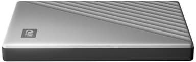 WD My Passport Ultra USB-C bærbar harddisk 2 TB (sølv)