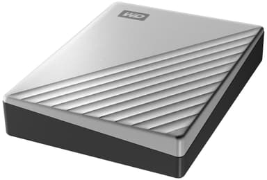 WD My Passport Ultra USB-C bærbar harddisk 4 TB (sølv)