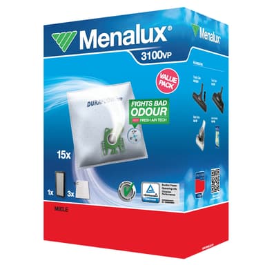 #2 - Menalux støvsugerposer 3100 - Valuepack til Miele S4/S6 serien