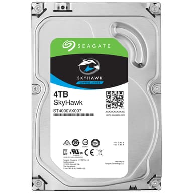 Seagate SkyHawk 3,5" intern HDD til overvågning (4 TB) Seagate SkyHawk 3,5" intern HDD til overvågning (4 TB)