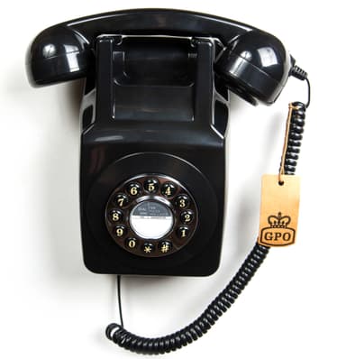 Gammeldags vægtelefon, Sort