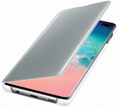 Samsung Galaxy S10 Plus Clear View cover (hvid)