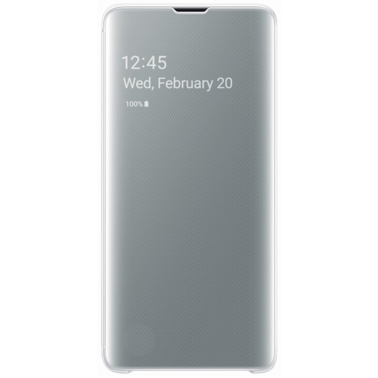 Samsung Galaxy S10 Clear View cover (hvid)