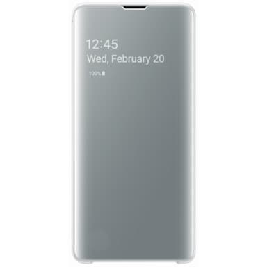 Samsung Galaxy S10 Clear View cover (hvid)