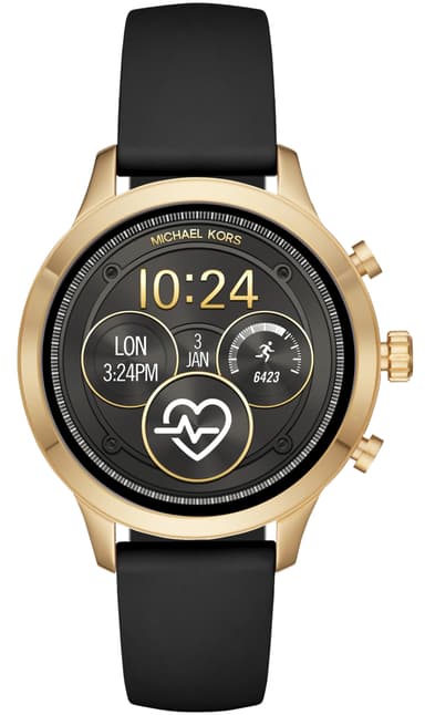 Michael Kors Runway silikonerem (sort)