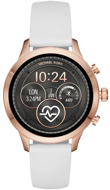 Michael Kors Runway silikonerem (hvid)