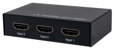 NORTH HDMI Switch 3:1 4K Fjernbetjening/Forstærker