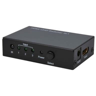 NORTH HDMI Switch 3:1 4K Fjernbetjening/Forstærker