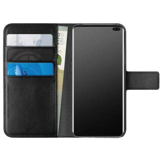 Puro Milano cover med tegnebog til Samsung Galaxy S10 Plus (sort)
