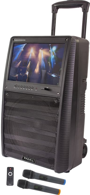Karaoke anlæg med TFT skærm, bluetooth og mikrofoner