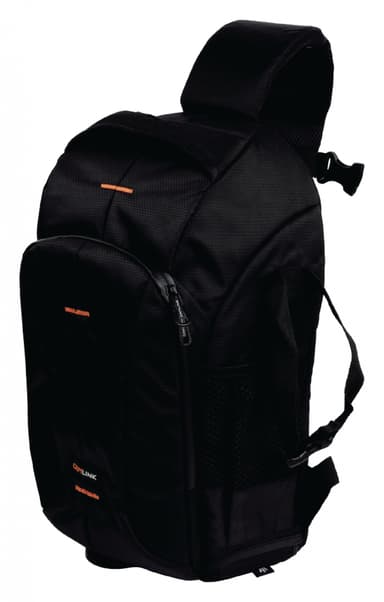 Kamera taske 200x330x125, sort/orange