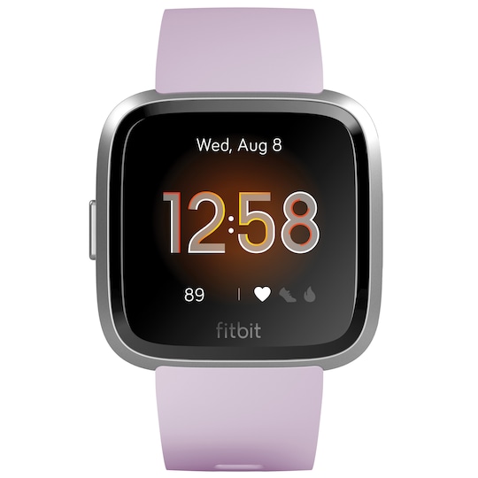 Fitbit Versa Lite smartwatch (lilla/sølv)