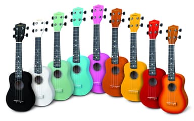 Reno ru150 ukulele inkl. Taske, hvid