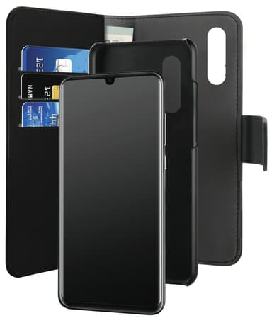 Puro 2-i-1 cover med tegnebog til Huawei P30 Lite (sort)
