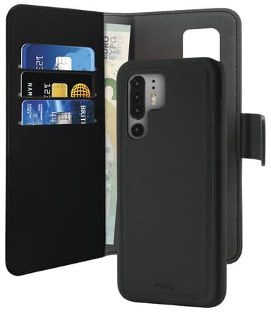 Puro 2-i-1 cover med tegnebog til Huawei P30 Pro (sort)