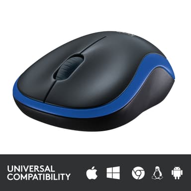 Logitech Trådløs Mus M185 (Blå)
