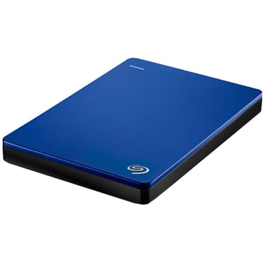 Seagate Backup Plus Slim 1 TB bærbar harddisk (lyseblå)