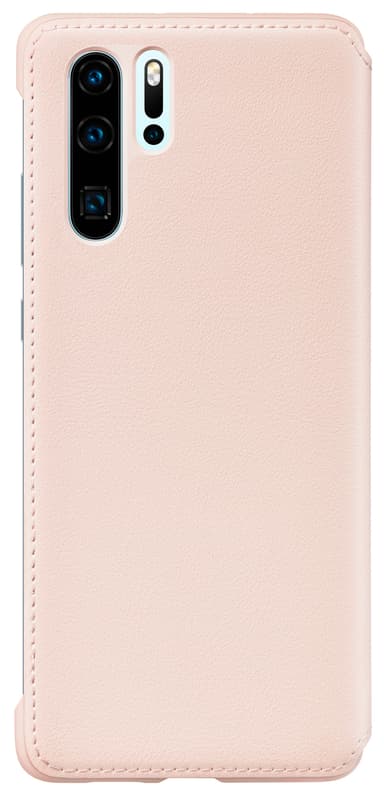 Huawei P30 Pro PU cover med tegnebog (pink)