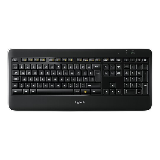 Logitech K800 trådløst tastatur (sort)