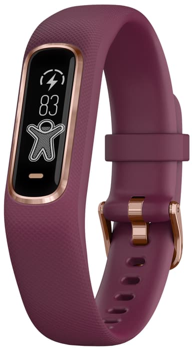 Garmin Vivosmart 4 aktivitetsur - S/M (berry/rose gold)