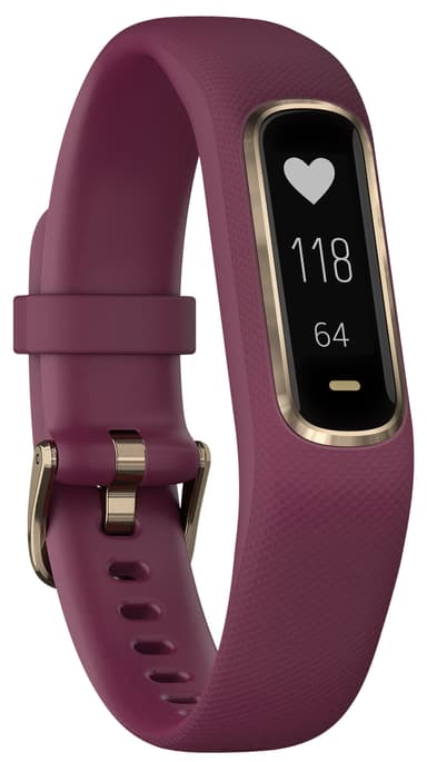 Garmin Vivosmart 4 aktivitetsur - S/M (berry/rose gold)