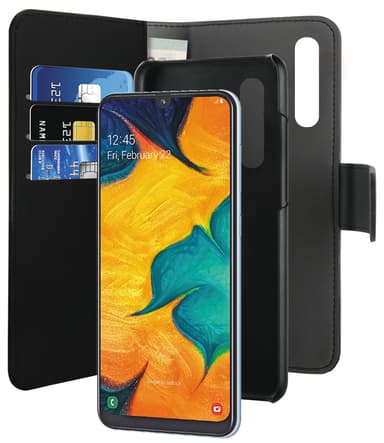 Puro 2-i-1 etui med pung til Samsung Galaxy A40 (sort)