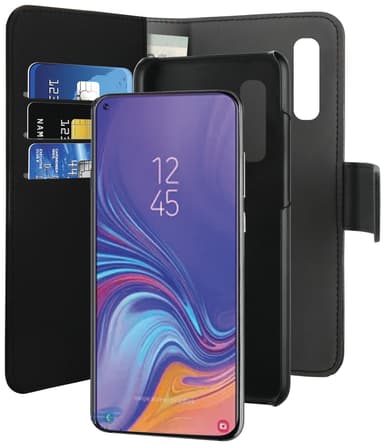 Puro 2-i-1 etui med pung til Samsung Galaxy A70 (sort)